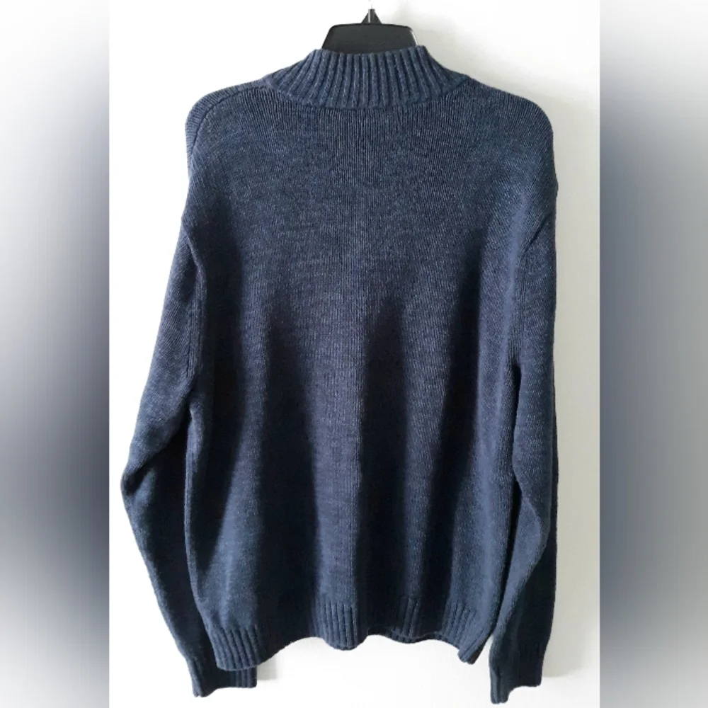 VTG Chaps 1/4 Zip Mock Neck Sweater